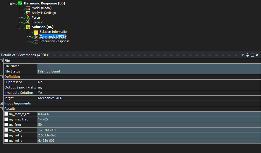 Viewing command results