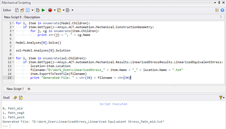 Using Python in ANSYS Mechanical to Search the Tree & Generate Scripts