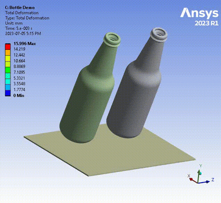 Animation 1: Drop Analysis Result (Packaging is hidden) 