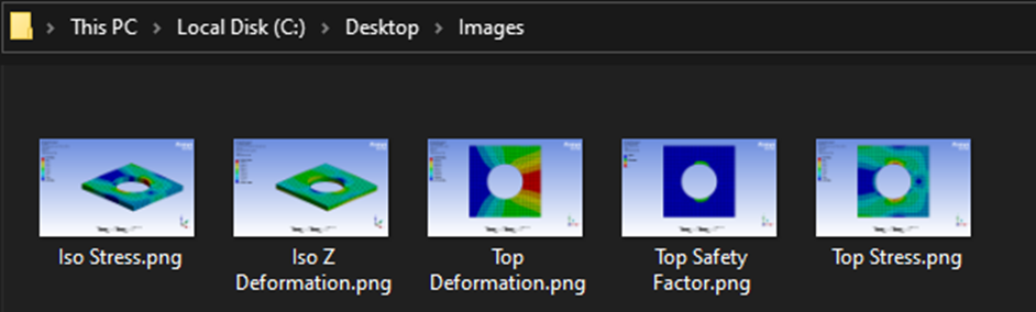 Using Python in Ansys Mechanical to Extract Contour Plots