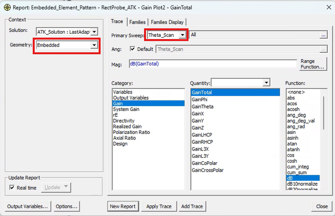 Embedded Element Pattern for Antenna Array Pattern Calculation