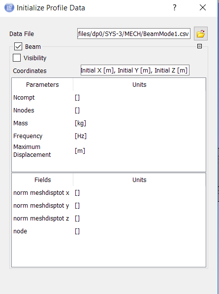 Automatically import motion data from the modal analysis.